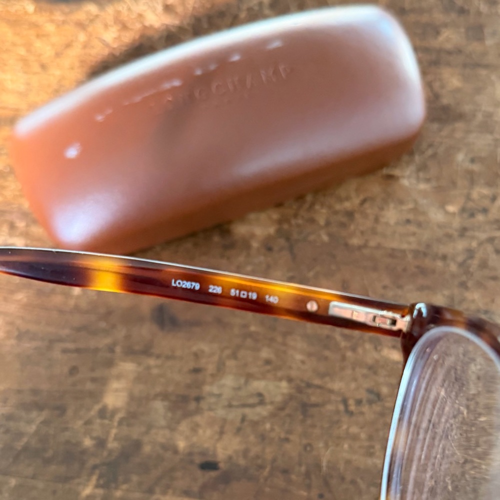 Longchamp LO2679 226 Tortoiseshell Glasses + Case - Picture 4 of 4